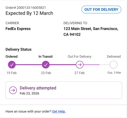 InstantPackageFinder package status screenshot